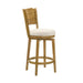Winsley - Coastal Modern Swivel Wood Counter Height Kitchen Bar Stool - Simple Home Plus