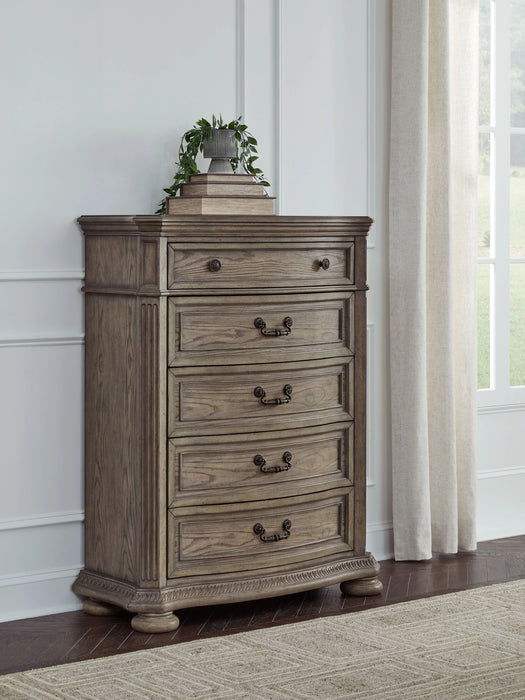 Ardenfield - Five Drawer Chest - Light Brown AS-IS