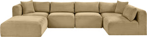 Shaggy - 6 Piece Modular U-Shaped Sectional - Simple Home Plus