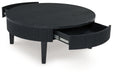 Marstream - Black - Round Cocktail Table - Simple Home Plus