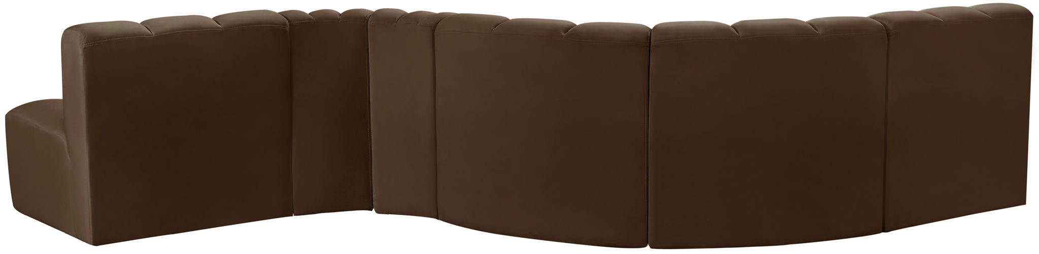 Arc - Velvet 6 Piece Curved Modular Sofa - Simple Home Plus