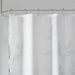 Cecily - Burnout Printed Shower Curtain - Seafoam - Simple Home Plus