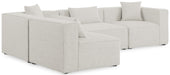Cube - Linen 4 Piece Modular Corner Sectional - Simple Home Plus