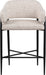 Dame - Fabric Upholstered Counter Stool (Set of 2) - Simple Home Plus