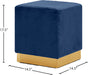 Jax - Stool Ottoman with Gold Base - Simple Home Plus