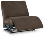 Top Tier - Armless Recliner - Chocolate - Simple Home Plus
