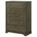 Gran Park - 5-Drawer Bedroom Chest Of Drawers - Dark Cocoa - Simple Home Plus