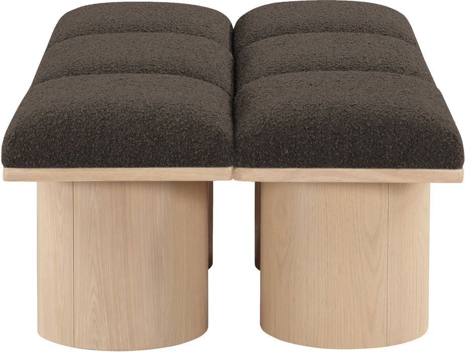 Pavilion - 6 Piece Modular Bench With Natural Base - Simple Home Plus