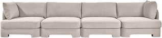 Hammond - Velvet Performance Fabric Upholstered 4 Piece Sofa - Simple Home Plus