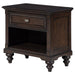 Andover - 1-Drawer Nightstand Bedside Table - Dark Oak - Simple Home Plus