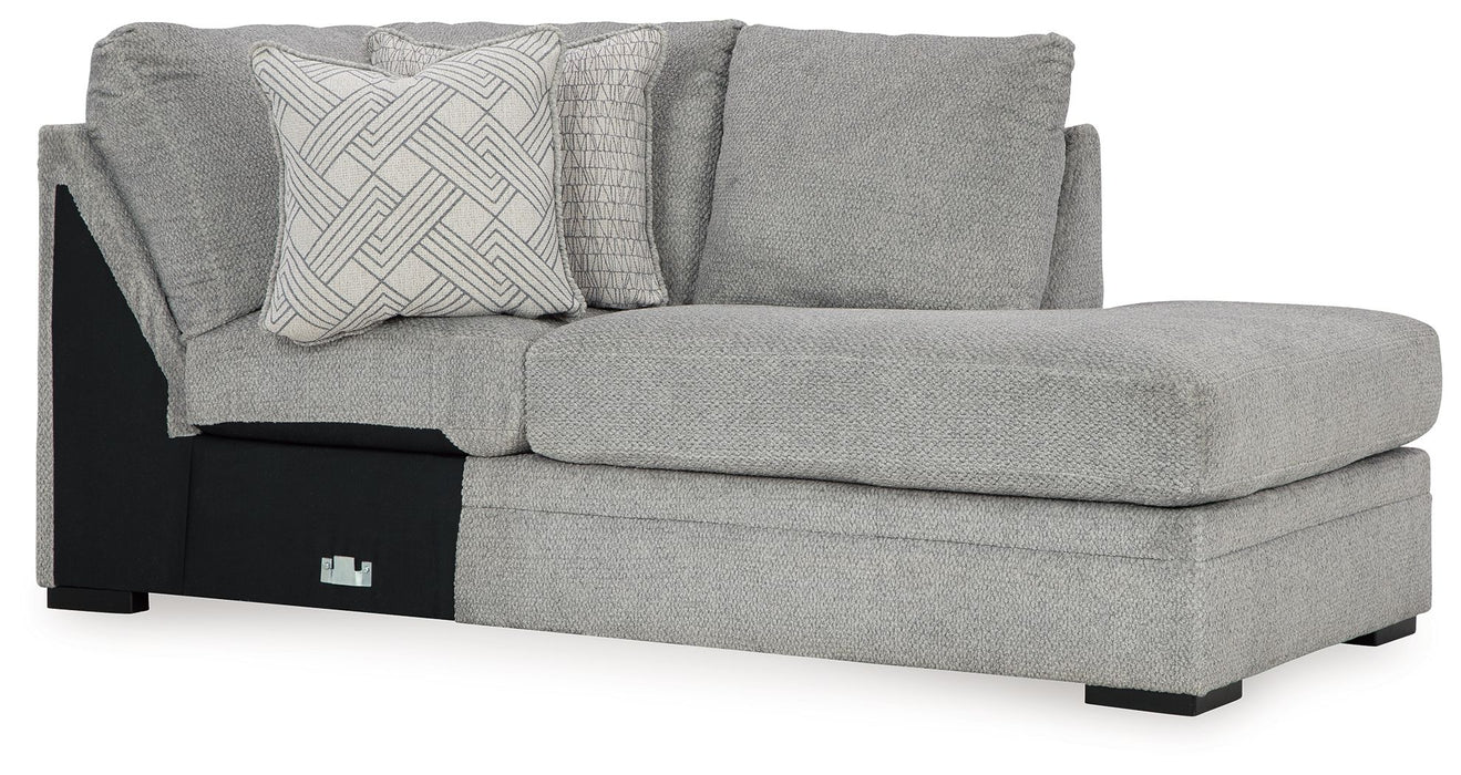 Casselbury - Raf Corner Chaise - Cement - Simple Home Plus
