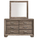 Kauffman - 6-Drawer Dresser with Mirror - Simple Home Plus