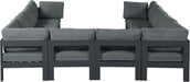 Nizuc - Outdoor Patio 10 Piece Modular Sectional With Gray Frame - Simple Home Plus