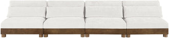 Turin - Chenille Fabric Upholstered Modular Sectional - Cream - Simple Home Plus