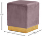 Jax - Stool Ottoman with Gold Base - Simple Home Plus