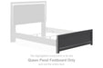 Zuraleus - Queen Panel Footboard - Black - Simple Home Plus