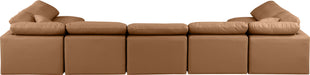 Indulge - Faux Leather 7 Piece Modular U-Shaped Sectional - Simple Home Plus