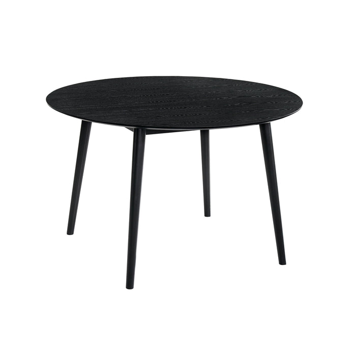 Arcadia And Renzo - Round 5 Piece Dining Set - Black