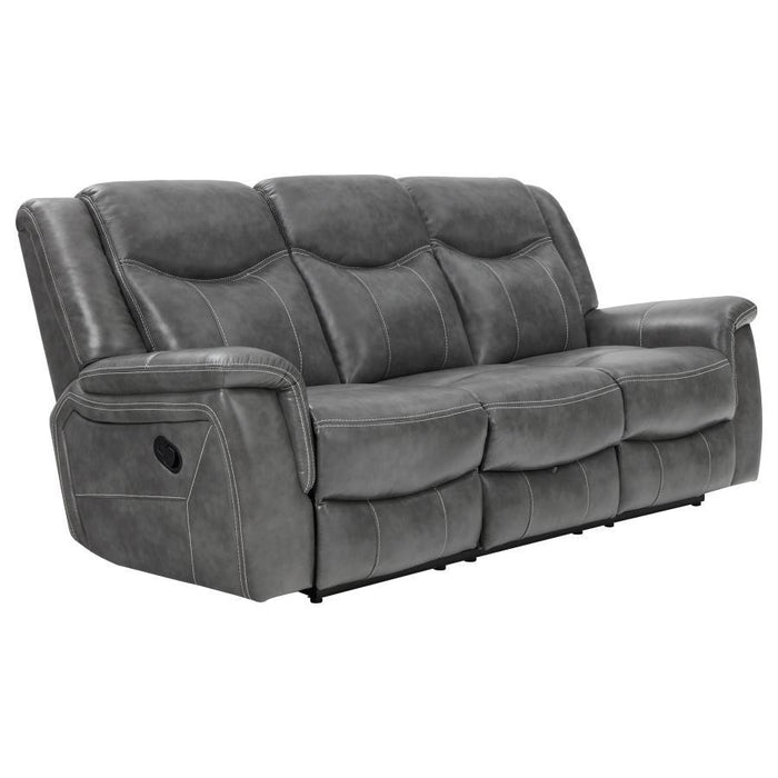 Conrad - Upholstered Padded Arm Motion Sofa Set - Simple Home Plus