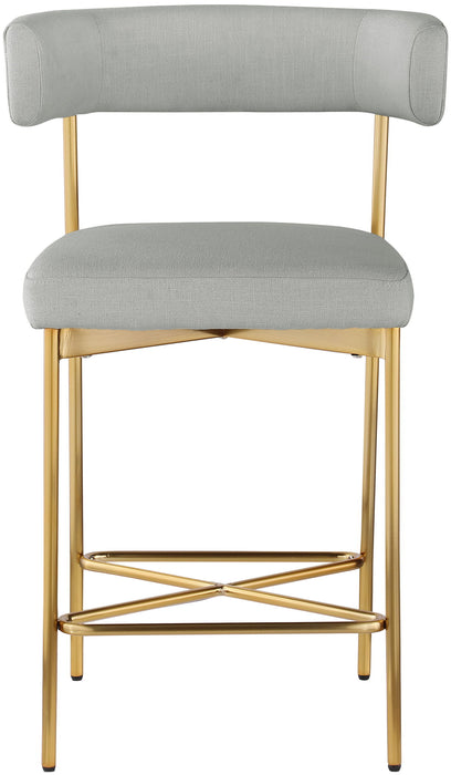 Rivage - Durable Stool With Gold Frame (Set of 2) - Simple Home Plus