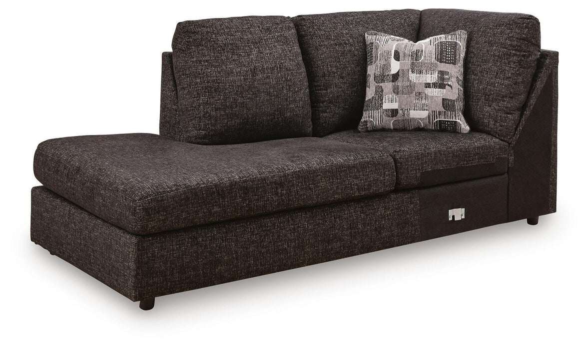 Lentiz - LAF Corner Chaise - Onyx - Simple Home Plus