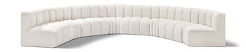 Arc - Boucle Fabric 8 Piece U-Shaped Modular Sofa - Simple Home Plus