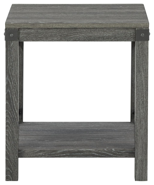 Freedan - Grayish Brown - Square End Table - Simple Home Plus