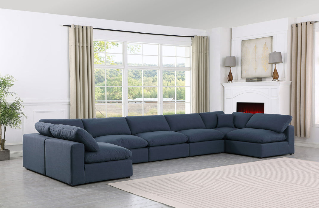 Comfy - 7 Piece Linen Modular Armless Sectional - Simple Home Plus