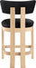 Lavrin - Vegan Leather Counter Stool (Set of 2) - Natural Base - Simple Home Plus