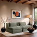 Stellar - 2 Piece 76" Upholstered Modular Armless Loveseat - Simple Home Plus