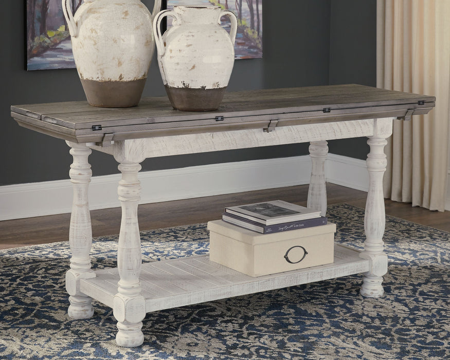 Havalance - Gray / White - Flip Top Sofa Table - Simple Home Plus