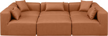 Cube - 6 Piece Modular Sectional - Cognac - Simple Home Plus