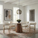 Sable - Vegan Leather Upholstered Dining Chair (Set of 2) - Painted Natural Base - Simple Home Plus