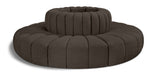 Arc - Boucle Fabric 8 Piece Round Modular Sofa - Simple Home Plus