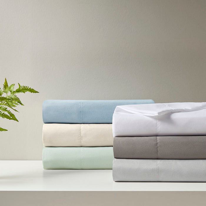 Queen Smart Cool Microfiber Sheet Set - Light Gray - Simple Home Plus