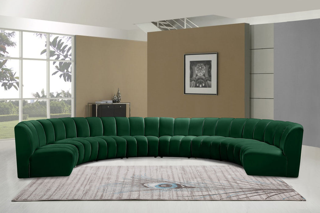 Infinity - 8 Piece Velvet Modular Sectional - Simple Home Plus