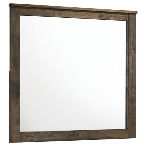 Woodmont - Dresser Mirror - Rustic Golden Brown - Simple Home Plus