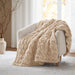 Ruched Fur - Throw - Tan - Simple Home Plus