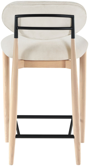Riccio - Upholstered Stool - Cream - Simple Home Plus