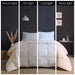 Heavy Warmth - Goose Feather and Down Oversize King Comforter - Cream - Simple Home Plus