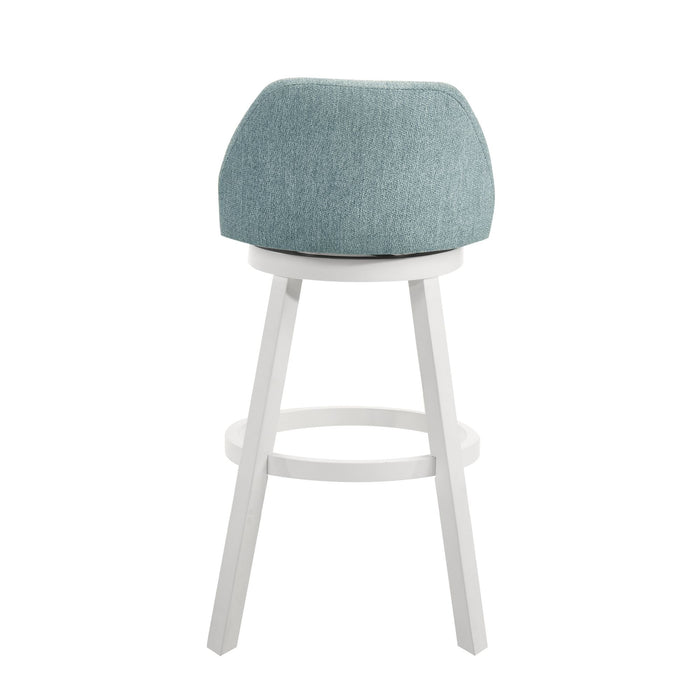 Erika - Modern Transitional Swivel Wood Bar Height Kitchen Bar Stool - Simple Home Plus