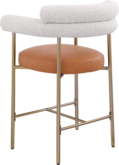 Blake - Counter Stool With Bronze Legs (Set of 2) - Simple Home Plus