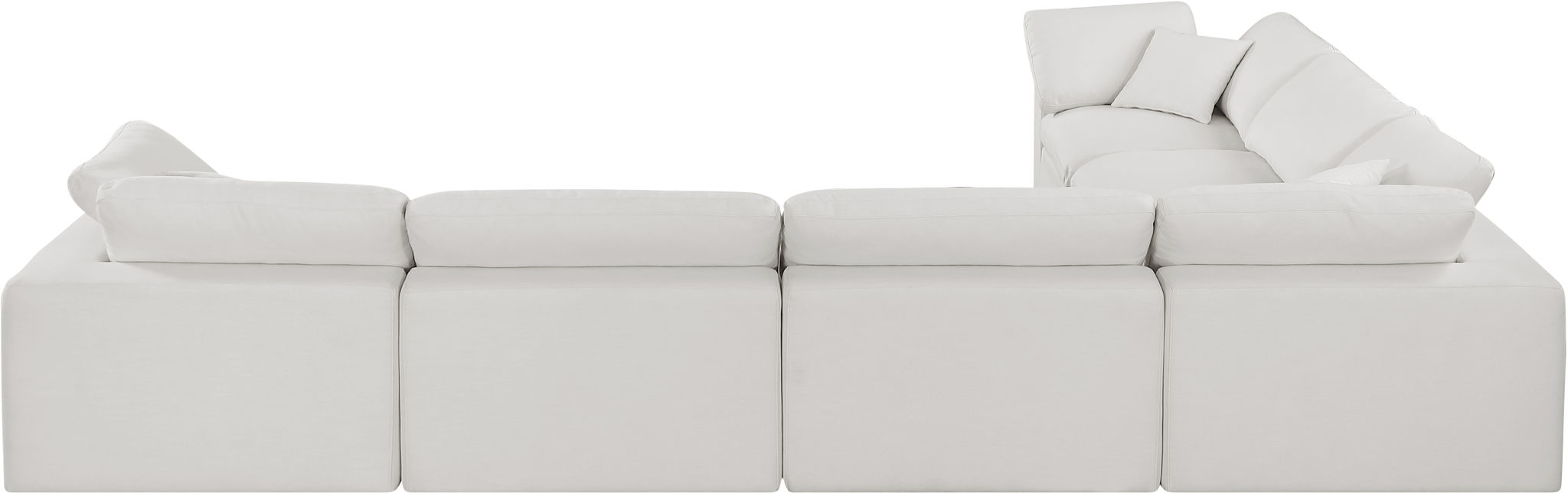 Comfy - 6 Piece Linen Modular Corner Sectional - Simple Home Plus