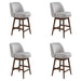 Sadie - Solid Wood Upholstered 26" Counter Height Swivel Barstool - Simple Home Plus
