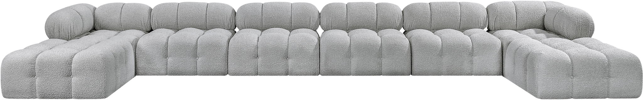 Ames - 8 Piece Fabric Modular Sectional - Simple Home Plus