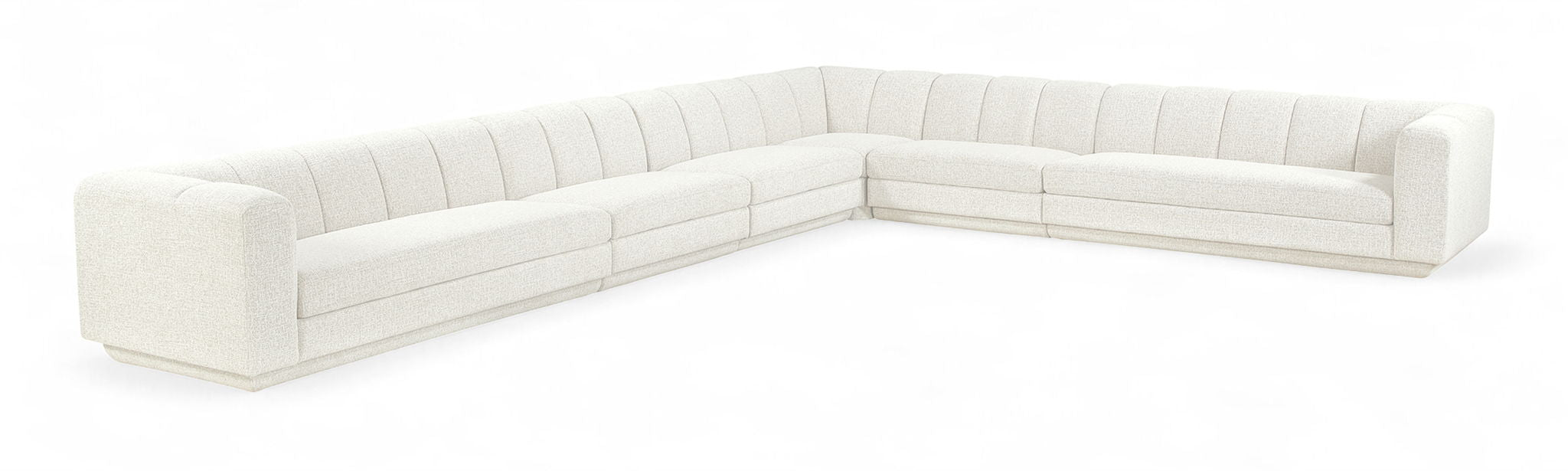 Modari - Sectional - Cream - Simple Home Plus