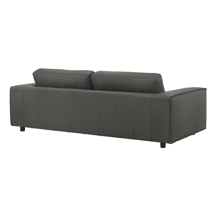 Clayton - Leather Sofa With Track Arms