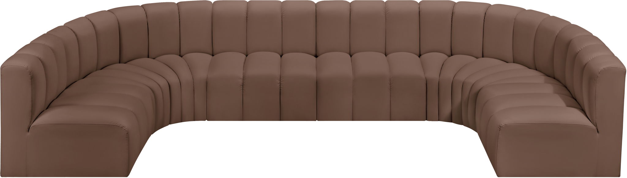 Arc - Faux Leather Modular U-Shaped Sectional - Simple Home Plus