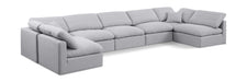 Indulge - Linen 7 Piece Modular U-Shaped Sectional - Simple Home Plus