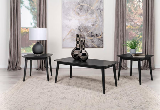 Radley - 3 Piece Rectangular Coffee Table Set - Black - Simple Home Plus